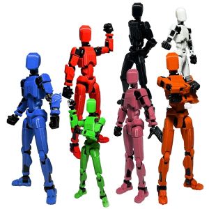 Action Figure Toy Multi-Jointed Movable Shapeshift Robot 3D Printed Mannequin Robot Display Model Desktop Ornaments