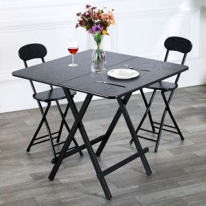 Foldable Desk Dining Foldable Table Desk Small Space Dining Table Home Office Dining Room Stainless Steel Folding Table 60*60CM/80*80CM