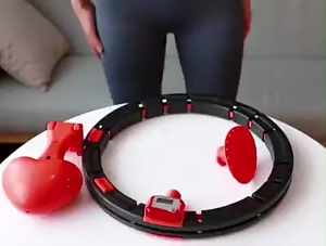 Vòng Lắc Eo Giảm Mỡ Bụng Có Bộ Đệm Thông Minh Dụng Cụ Lắc Eo Massage Bụng Đánh Tan Mỡ Bụng Giảm Cân Hiệu Quả Tại Nhà