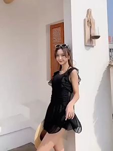 ชุดว่ายน้ำฤดูร้อนใหม่ ชุดว่ายน้ำ หลวมขนาดบวก มีฟองและซับใน พร้อมส่งจากไทย พิจารณาคุณค่า 1000 มล ชุด 10 บาท