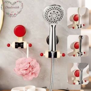 Bathroom Shower Bracket Non Drilling Adjustable Suction Cup Shower Nozzle Bracke Shower Base Holder