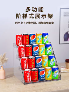 Acrylic Wall-Mounted Multi-Layer Storage Rack Convenient Store Snack Display Shelf Beverage Step Shelf Grocery Organizer