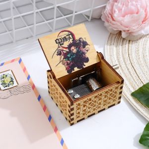 Hand-cranked Wooden Demon Slayer Theme Music Box