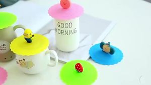 Tutup Gelas / Cangkir Silikon Karakter Lucu PR0242