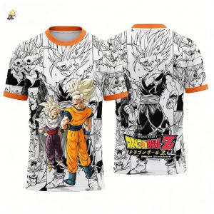 Bandai | Summer 2026 Dragon Ball Goku & Gohan "Father and Son Together" Comic Themed 3D Printed Breathable T-shirt for Adults and Parents