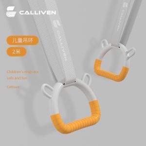 Calliven Hanging Ring Fitness Home Child Kid Baby Stretch Encourage Pull-up Horizontal Bar Adult Pull Ring