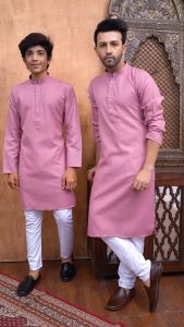 Sonali Premier Father & Son Collection Mens Kurta Kids kurta Ethnic Wear Traditional Kurta Indian Dresses Deepavalis Collection - Q1865A / Q1866A