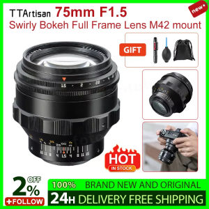 TTArtisan 75mm F1.5 Swirly Bokeh Full Frame Lens M42 Mount can be transferred to Sony Canon Nikon Fuji Lumix camara fotografica Black