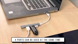 【Local Warehouse】USB HUB 3.0 Type C 3.1 4 Ports High Speed Multi Splitter Adapter for Laptop PC APL Devices (Pro) Charge Data Transfer Metal Cable Extender HXT-USB-Hub