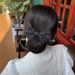 New 2025 Stylish Headwear for Women Nurse Postal Bank Air Stewardess Updo Hairnet Purse Hair Accessories Cotton Linen Material