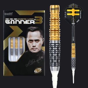 ONE80 SOFT TIP DART - 18G GUNNER 3 LOURENCE ILAGAN VHD 90% TUNGSTEN SIGNATURE SOFT DARTS GUNNER III