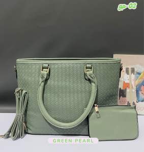 GP-3 Green Pearl Tas bahhu Handle Bag Wanita Import Good Quality
