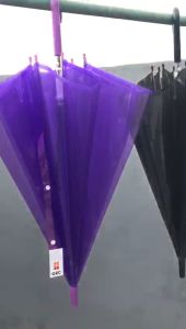 Payung Tongkat Transparan Polos 5511 / 1001