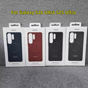 Samsung | Premium Carbon Fiber Magnetic Case For Samsung Galaxy S26 Ultra S25 Ultra MagSafe Wireless Charging Shockproof Slim Phone Cover