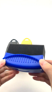 Car Tyre Waxing Sponge with Cover Tire Polishing Cleaning Wheel Wash Pad Span Tayar Brush Tool