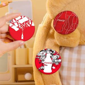 Coca -cola Vintage Round Button Pins Slogan Creative Brooches Backpack Clothes Decoration Fashion Cartoon Jewelry Gifts