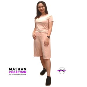 Maegan Collection Lettuce Edge Terno Top with Sleeves and Tokong without Pocket | No Selection of Colors