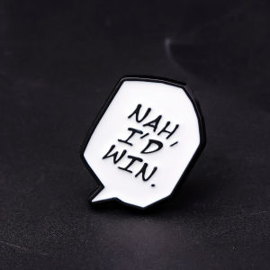 คลาสสิกอ้างLapel Pinเข็มกลัดเคลือบI d Winส่งเสริมคําคมสําหรับผู้หญิงผู้ชายเสื้อผ้ากระเป๋าเป้สะพายหลังCharmเครื่องประดับของขวัญ