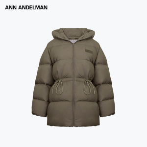 ANN ANDELMAN | Long Hooded Down Jacket Insulation Thickened Rope Closure