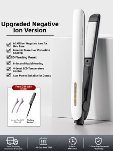 Negative Ion Hair Straightener Curling Iron Styling Comb Portable