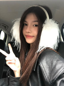 Tassel Fluffy Ear Muffs Womens Winter New Style Warm Cold Proof Foldable Outdoor Cycling Ear Covers Ear Warmers