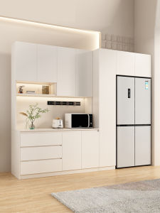 PAMEDI | Integrated Refrigerator Cabinet Customizable Wooden Sideboard