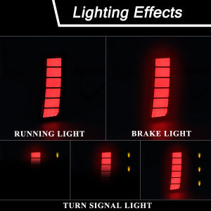 LED Rear Bumper Reflector Lights For Subaru Outback US Version 2010 2011 2012 2013 2014 Car Brake Dynamic Turn Signal Lamps 12V