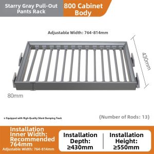 Multifunction Pull-out Wardrobe Pant Rack