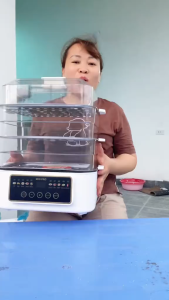 Nồi Hấp Điện 3 Tầng MIXIPRO Đa Năng 10 Chức Năng Nấu Hẹn Giờ Thông Minh Khay Hấp Trong Suốt Hấp Rau Củ Hải Sản Bánh Bao