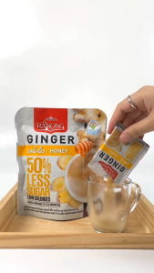 RANONG ~ Low Calories 50% Less Sugar (HONEY) Instant Ginger Drink 100g (10s x 10g)