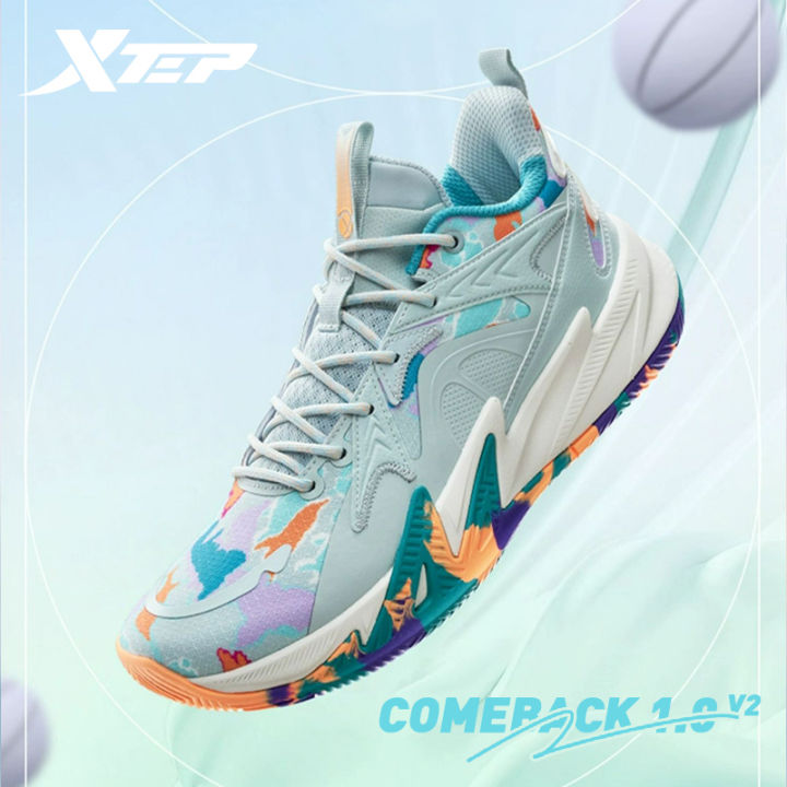 Xtep Counterattack Men's Basketball Shoes Cushioning Breathable Sports ...