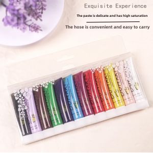 12 Colors Acrylic Nail Art Paints for Beginners Nail Surface Painting Practice Professional Nail Art Tools from China