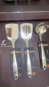 Combo 3 MÓN MUÔI VÁ MÚC CANH CAO CẤP - BỘ 4 MÓN XẺNG - MUÔI - VÁ - SẠN INOX 304 CAO CẤP SET 3 MÓN MÔI - CHAO - XẺNG BẾP CAO CÁP - SÁNG SẠCH VỆ SINH