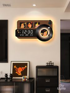 CTYLIGHTZ | Vintage Style Living Room Electronic Clock With Perpetual Calendar