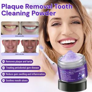 Gentle Teeth Stain Remover And Whitening Powder Fresh Breath Brightening Tooth Powder Plaque Removal Tooth Cleaning Powder