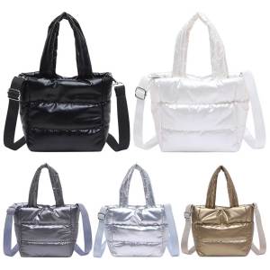 Elegant Womens Quilted Crossbody Bag with Padded Design and Spacious Interior Solid Color Sling Bag for Work and Travel