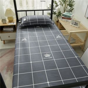 Minimalist Plaid Student Dormitory Bed Sheet
