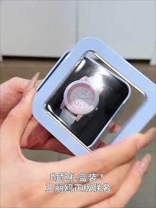 (With Box/33mm)100% Authentic Sanrio Hello Kitty Watch for Kids Girls Quartz Watch Waterproof Melody Soft Strap Shockproof Birthday Gift Hangyodon 2195 手表女生防水