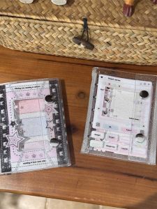 Sổ Gáy Kẽm M5 Màu Hồng Đôi Khóa
