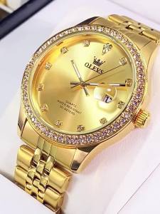OLEVS | Waterproof Luminous Simple Gold Mens Mechanical Watch