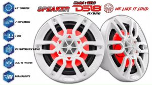 ลำโพง 6.5 นิ้ว DS18 แท้!! รุ่น NXL6 ลำโพงมารีนโคแอกเซียลระดับไฮเอนด์ แกนร่วม 2ทาง พร้อมไฟ LED RGB 100 วัตต์ RMS 300 วัตต์ PEAK POWER 4-Ohm สีขาว