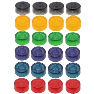 1pc / 18pcs / 20pcs / 24pcs Plastic Lightweight Guitar Effect Pedal Foot Switch Protection Cap Colorful Pedal Foot Nail Cap