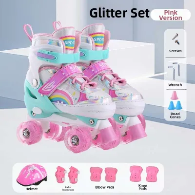 LIWAN | Dual-use PU Roller Skates 4 Wheels