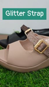 GF Shoe Glitter Buckle Wedge Sandals G 398-334