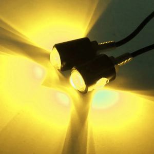 KEVANLY | 1Pair Motorcycle LED Mini Eagle Eye Light Super Bright COB License Plate Signal Light DRL Driving Light Rear Taillights