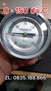 Đồng hồ đo nhiệt độ 150 độ C - DAEWON Hàn Quốc (Chân sau) đo nhiệt độ nước nóng lò hơi lò sấy