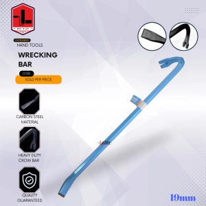 Sicher by QUEEN BEE Warehouse 24" 600mm Wrecking Bar Oval Shank Carbon Steel Wrecking Bar / Crow 600x19mm