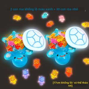 XIONGBUFAN | Đồ Chơi Rùa Nhỏ Sáng trong Đêm Món Trang Trí Sáng Tạo 17cm