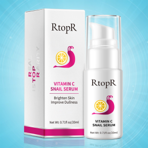 RtopR FDA Vitamin C Whitening Serum Hyaluronic Acid VC Essence Moisturizer Face Cream Remove Freckle Speckle Fade Dark Spots Snail Vitamiin C Snail Serum