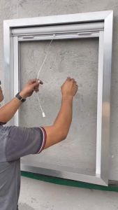 DOORMAX Standard Roll-up Screen Frame with Mosquito Net for Window